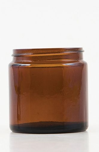 Picture of 120ml Amber glass round squat jar, without lid, pack of 30