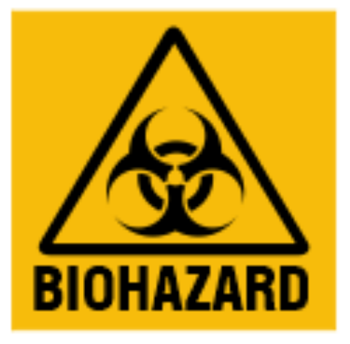 Picture of Biohazard Stickers, 20mm x 20mm, 250 per Pack