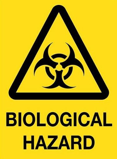 Picture of Biological Hazard Stickers, 50mm x 50mm, 250 per Pack
