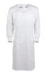 Picture of Lab Gown, White Polycotton, 3 pockets, neck & waist ties, knit wrists, size Large