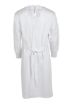Picture of Lab Gown, White Polycotton, 3 pockets, neck & waist ties, knit wrists, size Medium