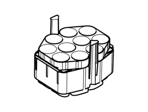Picture of Adapter for 25/50 mL conical tubes and plates, for rotor S-4xUniversal-Large, set with 2 pieces