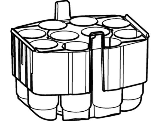 Picture of Adapter for 50 mL conical tubes, 175-250 mL bottles and plates, for rotor S-4xUniversal-Large, set with 2 pieces