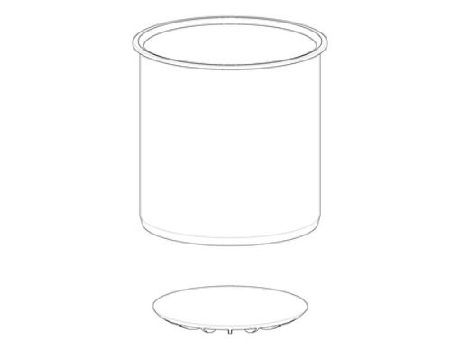 Picture of Adapter, for 1 bottle 1 Liter Nalgene®, for Rotor S-4x1000 round buckets, 2 pcs.