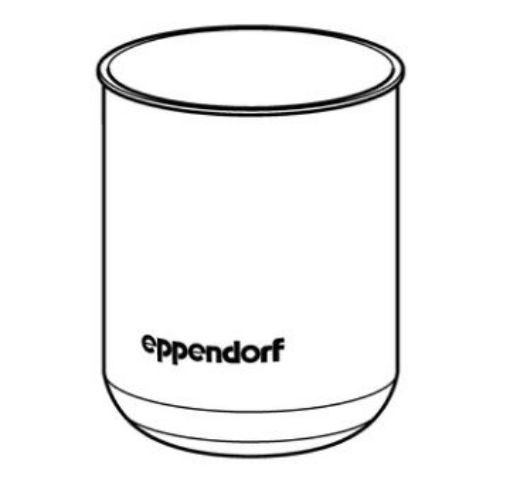 Picture of Adapter, for 1 bottle 600 mL TPP, for Rotor S-4x1000 round buckets, 2 pcs.