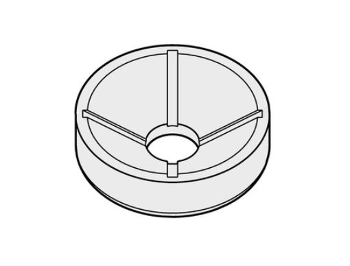 Picture of Adapter, for 1 round-bottom tubes 85/100 mL, 38 mm × 106 mm, for 100 mL round bucket in Rotor A-4-38, 2 pcs.