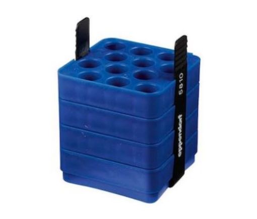 Picture of Adapter, for 12 Eppendorf Tubes® 5.0 mL and 15 mL conical tubes, for 500 mL rectangular bucket in Rotor A-4-81 and Rotor S-4x500, 2 pcs.