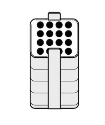 Picture of Adapter, for 16 round-bottom tubes 3 – 15 mL, for 500 mL rectangular bucket in Rotor A-4-81 and Rotor S-4x500, 2 pcs.