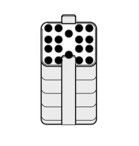 Picture of Adapter, for 18 round-bottom tubes 2.6 – 7 mL, for 500 mL rectangular bucket in Rotor A-4-81 and Rotor S-4x500, 2 pcs.