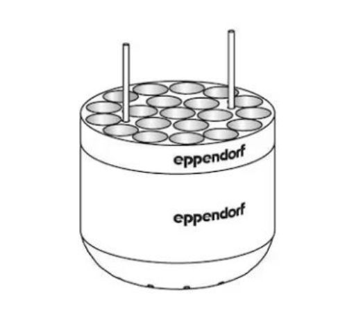 Picture of Adapter, for 20 round-bottom tubes 5.5 – 12 mL, for Rotor S-4-104, Rotor S-4x1000 round buckets and Rotor S-4x750, 2 pcs.