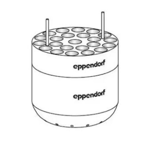 Picture of Adapter, for 23 round-bottom tubes 2.6 – 8 mL, for Rotor S-4-104, Rotor S-4x1000 round buckets and Rotor S-4x750, 2 pcs.