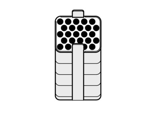 Picture of Adapter, for 25 round-bottom tubes 1.2 – 5 mL, for 250 mL rectangular bucket in Rotor A-4-62, 2 pcs.
