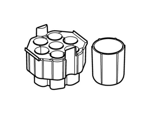 Picture of Adapter, for 7 conical tubes 50 mL or 1 bottle 250 mL or 1 microplate 50 mL conical, for Rotor S-4xUniversal, 2 pcs.