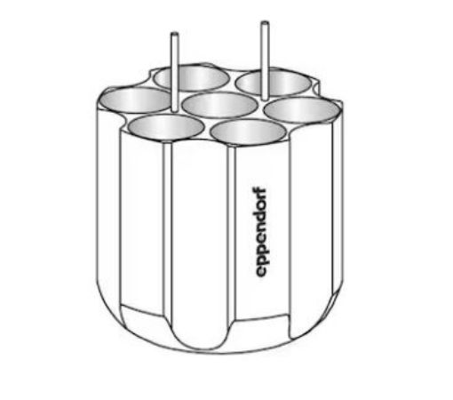 Picture of Adapter, for 7 conical tubes 50 mL, for Rotor S-4-104, Rotor S-4x1000 round buckets and Rotor S-4x750, 2 pcs.