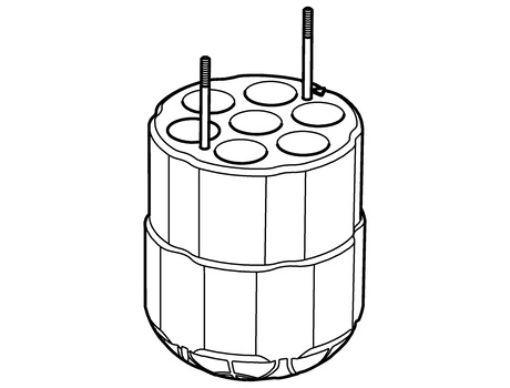 Picture of Adapter, for 7 Eppendorf Tubes® 5.0 mL and 15 mL conical, for Rotor S-4x400, 2 pcs.