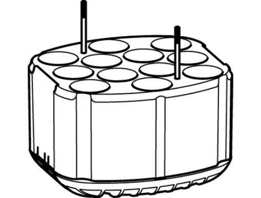 Picture of Adapters for Rotors, for 12 tubes 30 mL, for Rotor S-4xUniversal-Large, 2 pcs.