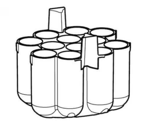 Picture of Adapters for Rotors, for 12 tubes 50 mL Nalgene® Oak Ridge, for Rotor S-4xUniversal-Large, 2 pcs.