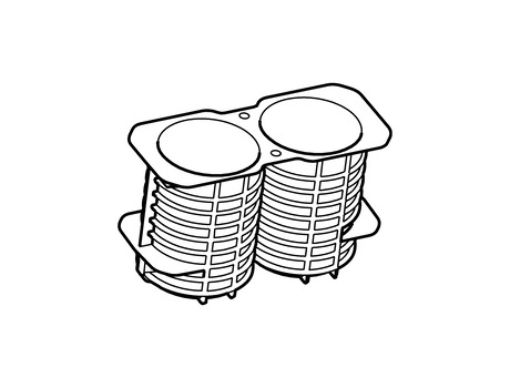 Picture of Adapters for Rotors, for 2 bottles 250 mL flat, 175 – 225 mL conical.  2 pcs.