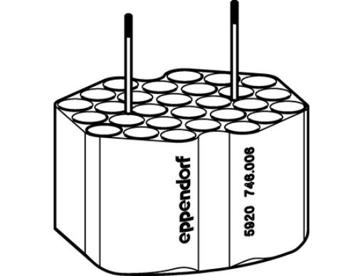 Picture of Adapters for Rotors, for 28 tubes 9 mL, for Rotor S-4xUniversal-Large, 2 pcs.