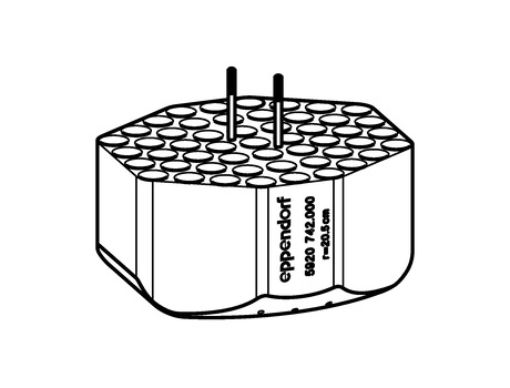 Picture of Adapters for Rotors, for 51 tubes 5 mL FACS, for Rotor S-4xUniversal-Large, 2 pcs.