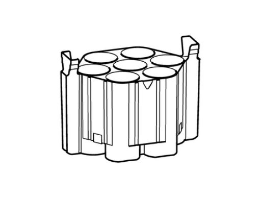 Picture of Adapters for Rotors, for 6 conical tubes 50 mL, for Rotor S-4x1000 with plate/tube buckets, 2 pcs.