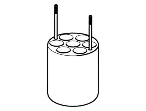 Picture of Adapters for Rotors, for 7 Oak Ridge tubes 10 mL, for Rotor FA-6x250, 2 pcs.