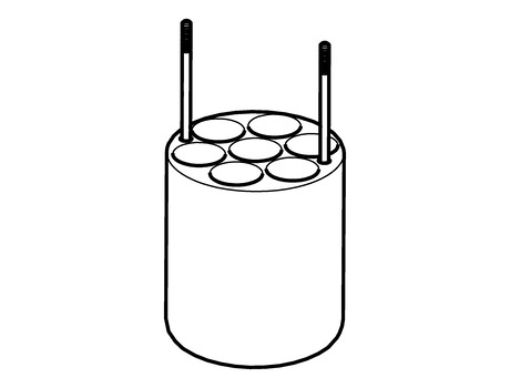 Picture of Adapters for Rotors, for 7 Oak Ridge tubes 16 mL, for Rotor FA-6x250, 2 pcs.