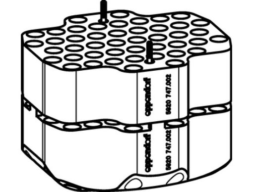 Picture of Adapters for Rotors, for 92 tubes 1.5/2.0 mL, for Rotor S-4xUniversal-Large, 2 pcs.