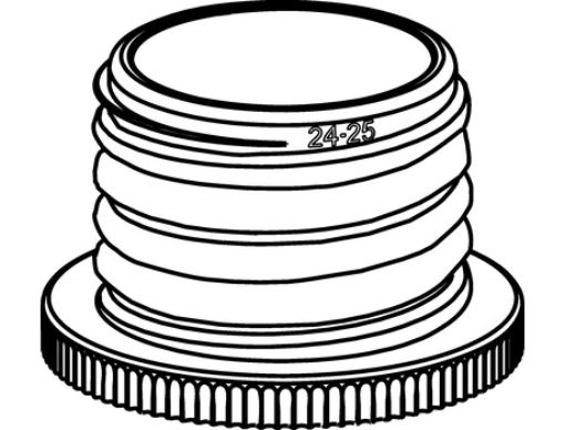 Picture of Bottle thread adapter, PP, from GL 32 to GL 25