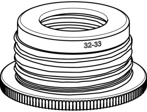 Picture of Bottle thread adapter, PP, from GL 45 to GL 32