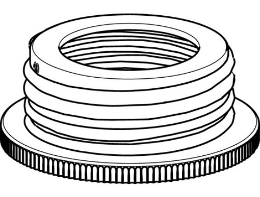 Picture of Bottle thread adapter, PP, from GL 45 to S 40