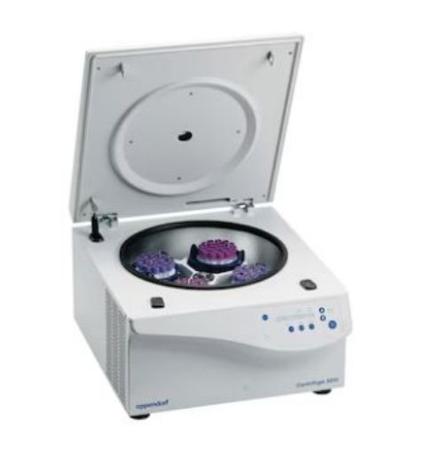 Picture of Centrifuge 5810, keypad, non-refrigerated, with Rotor A-4-62 incl. adapters for 15/50 mL conical tubes, 230 V/50 – 60 Hz (AU)