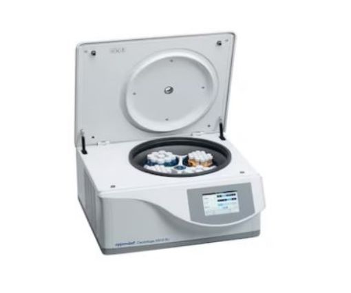 Picture of Centrifuge 5910 Ri, touch interface, refrigerated, with Rotor S-4xUniversal, incl. universal buckets and adapters for 5 mL/15 mL/50 mL conical tubes and plates, 230 V/50 – 60 Hz (AU)
