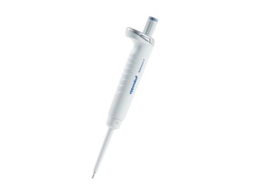 Picture of Eppendorf Reference 2, 1-channel, 0.5-10µL variable, incl. epTIPS Box, medium gray