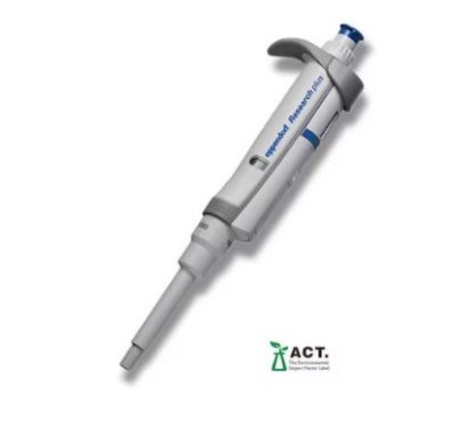 Picture of Eppendorf Research® plus, 1-channel, variable 100-1000 µL, blue, incl. epT.I.P.S.® box (previously 3120000062)