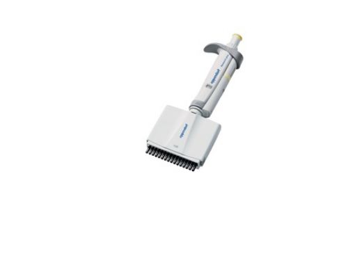 Picture of Eppendorf Research® plus, 16-channel, variable 5-100 µL, light yellow, incl. epT.I.P.S.® Box