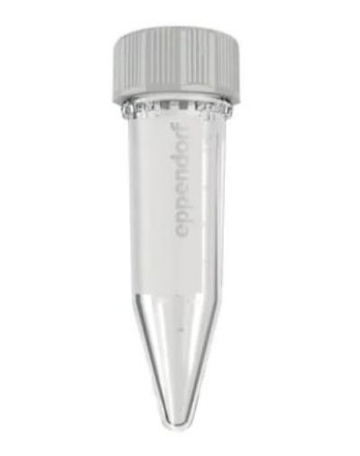 Picture of Eppendorf Tubes® 5.0 mL with screw cap, sterile, pyrogen-, DNase-, RNase-, human and bacterial DNA-free, 200 tubes (2 bags × 100 tubes)