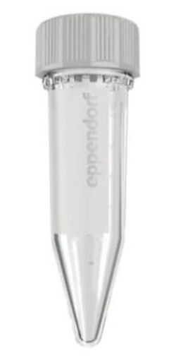 Picture of Protein LoBind, Eppendorf Tubes® 5.0 mL with screw cap, PCR clean, 200 tubes (2 bags × 100 tubes)