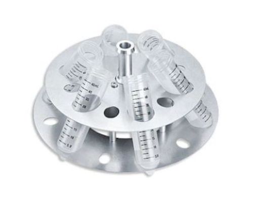 Picture of Rotor F-35-6-30, 6 places for 15 mL conical tubes (17 x 116-123 mm) and 50 mL conical tubes (29.5 x 116-123 mm)
