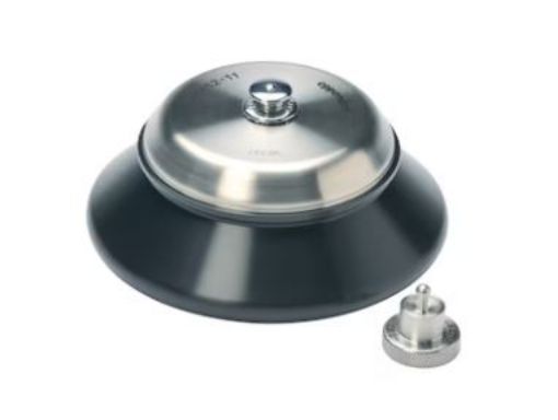 Picture of Rotor F-45-12-11, angle 45°, 12 places, max. tube diameter 11 mm, incl. rotor lid and rotor nut, MiniSpin®/MiniSpin® plus