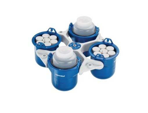 Picture of Rotor S-4x1000 round buckets, aerosol-tight, incl. 4 × 1,000 mL round buckets
