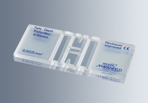 Picture of Neubauer Improved Counting Chamber Bright Line with V-Slash & 2 coverslips