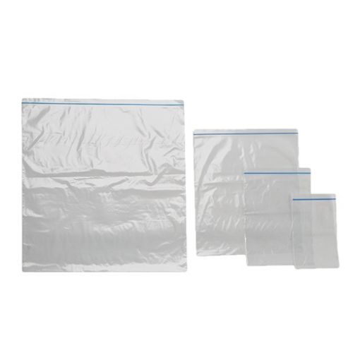 Picture of Press Seal Bag Large LDPE with Blue Zip lock, 530mm x 500mm, 50um, carton of 500