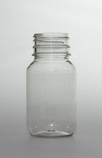 Picture of 600ml PET clear water bottle, 28mm neck, cap separate, carton 48
