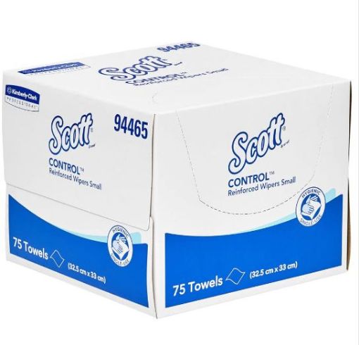 Picture of Control Reinforced Small Wipers, 32.5 x 33cm, 75 wipes per box, 6 boxes per carton, total 450 wipes per carton