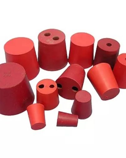 Picture of Rubber Stopper 1 Hole 22(B) x 25(T) x 25(H) mm