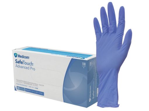 Picture of Safetouch Adv Pro Nitrile Long Cuff Glove, powder free - X-Small, 1000 per Carton