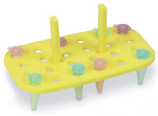 Picture of Floating Tube Rack, for 24 x 1.5/2.0ml tubes, Yellow, pack of 5