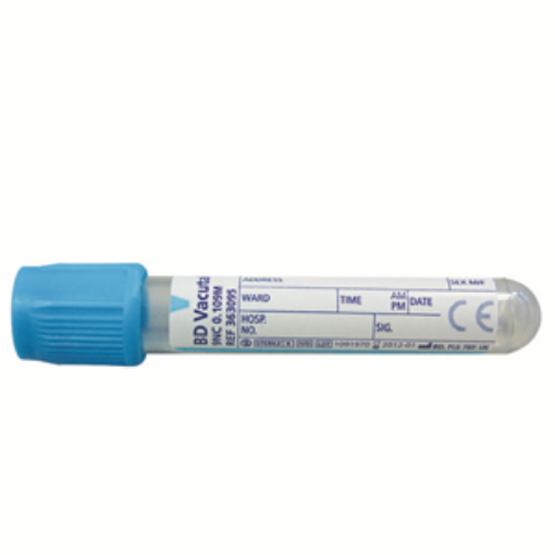 Picture of Vacutainer Plus Citrate, 13 x 75mm, 2.7ml, Light Blue Hemogard, 100 per Pack
