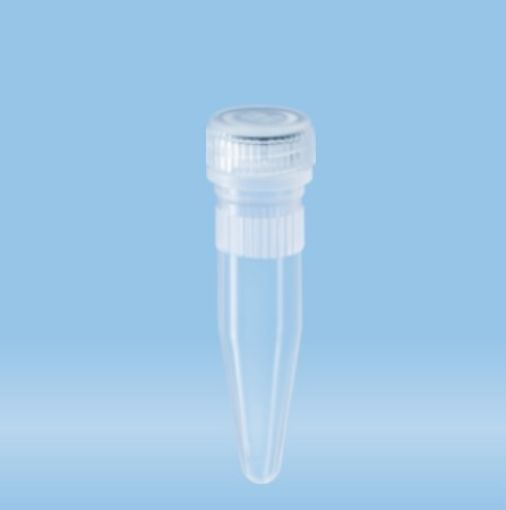 Picture of 1.5ml Microtube conical base, with screw cap, Sterile, 1000 per Carton
